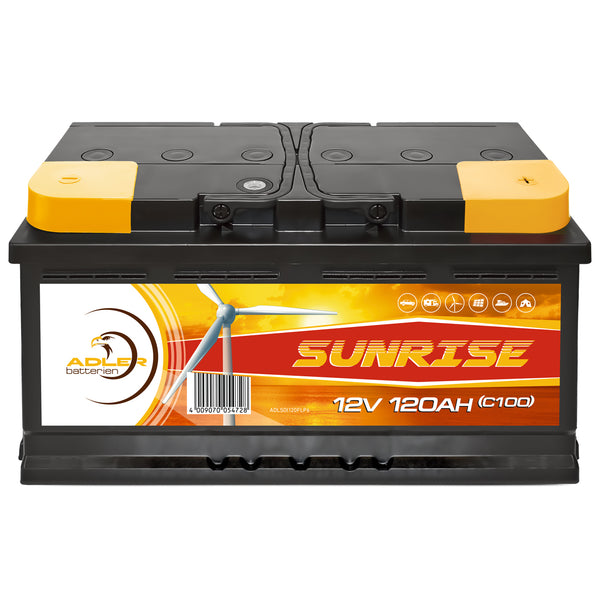 Adler Sunrise 12V 120Ah C100 Versorgerbatterie