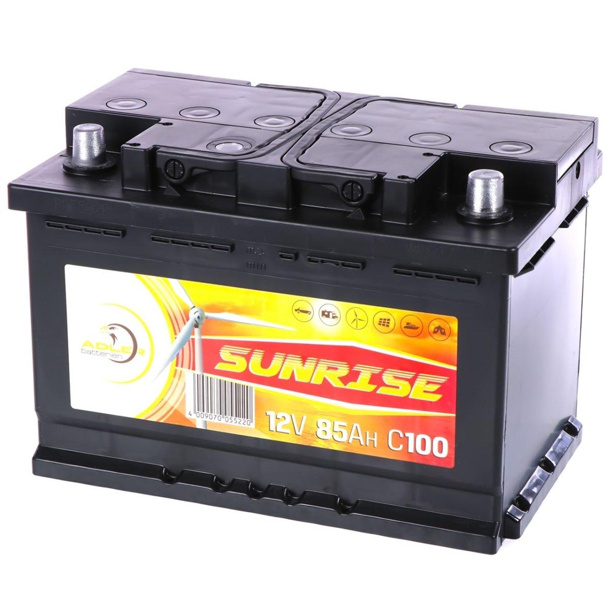 Adler Sunrise 12V 85Ah C100 Versorgerbatterie