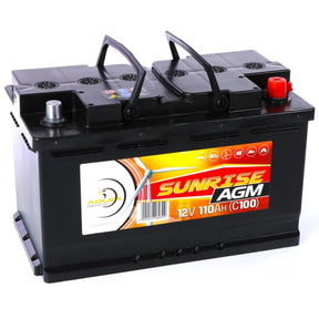 Adler Sunrise AGM 12V 110Ah C100 Versorgerbatterie