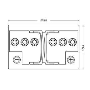 Adler Sunrise AGM 12V 110Ah C100 Versorgerbatterie