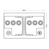 Adler Sunrise AGM 12V 120Ah C100 Versorgerbatterie