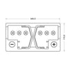 Adler Sunrise AGM 12V 125Ah C100 Versorgerbatterie