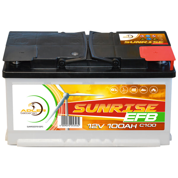 Adler Sunrise EFB 12V 100Ah C100 Versorgerbatterie