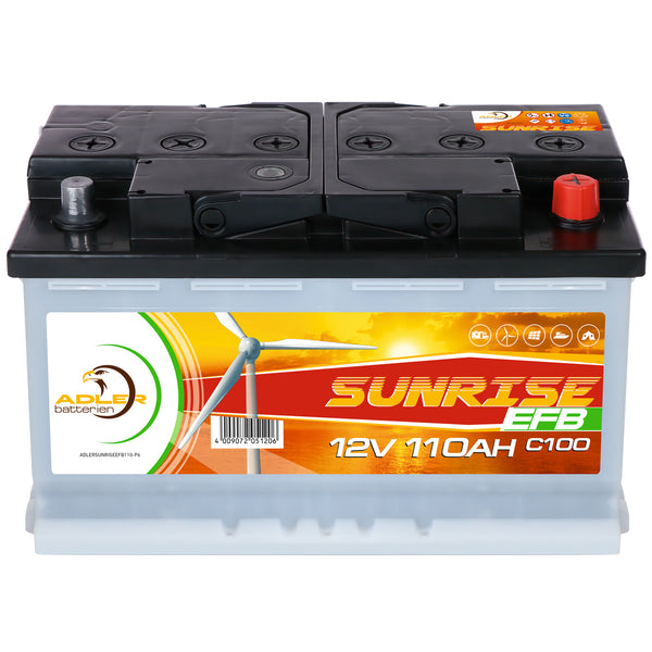 Adler Sunrise EFB 12V 110Ah C100 Versorgerbatterie