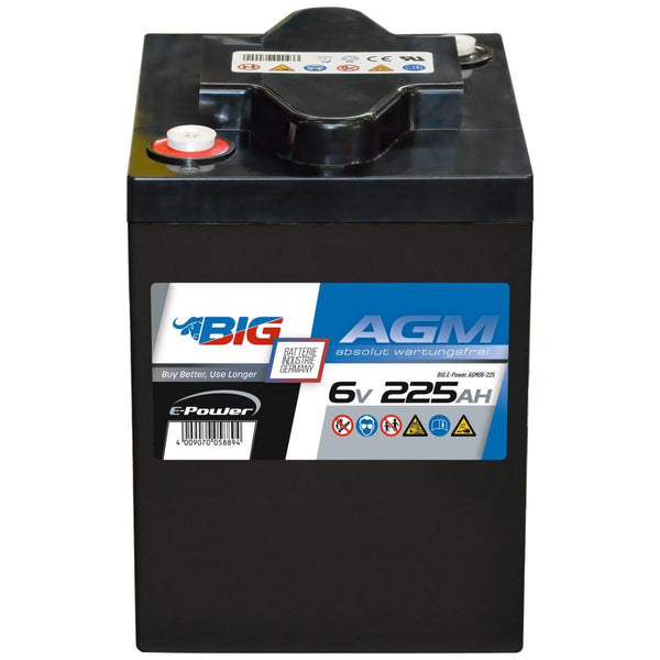 BIG E-Power AGM 6V 225Ah Versorgerbatterie