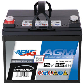 BIG E-Power AGM 12V 35Ah Versorgerbatterie