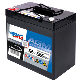 BIG E-Power AGM 12V 55Ah Versorgerbatterie