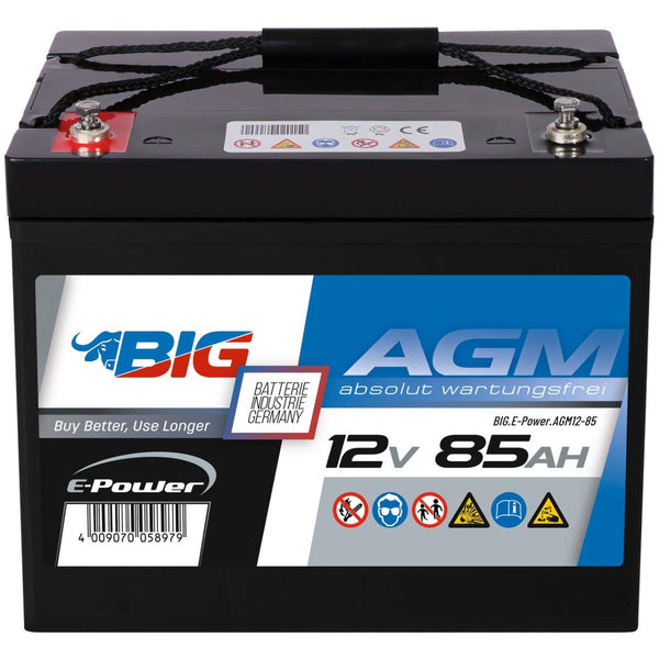 BIG E-Power AGM 12V 85Ah Versorgerbatterie