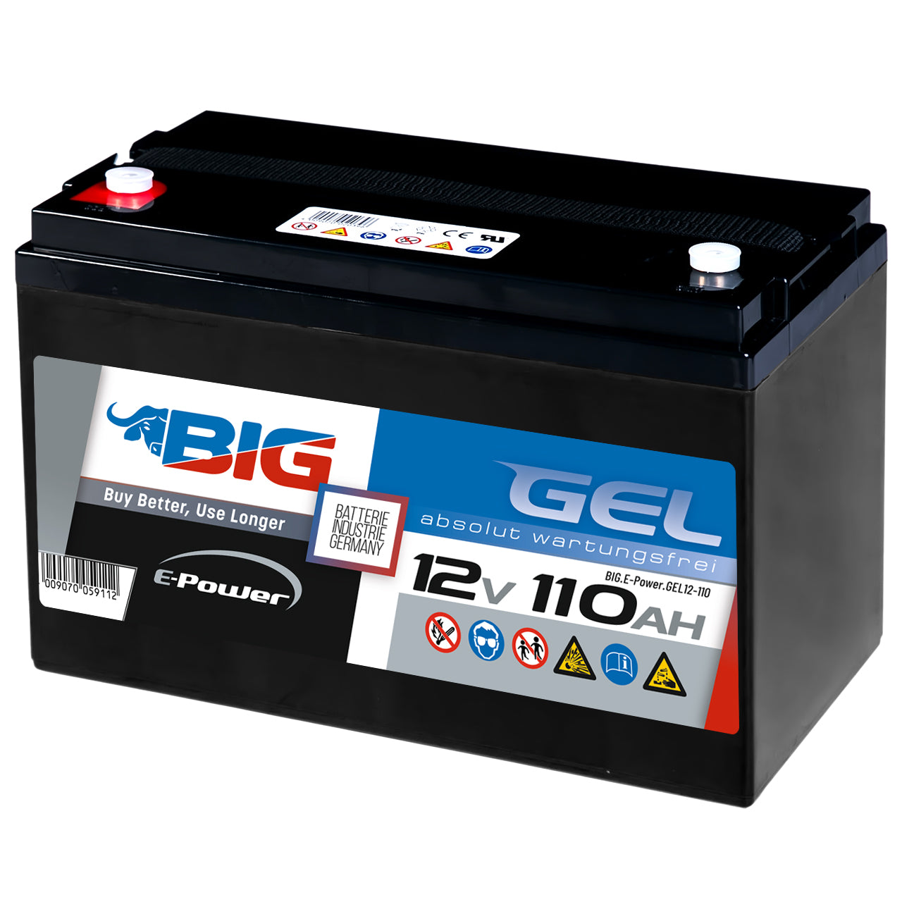 BIG E-Power GEL 12V 110Ah Versorgerbatterie