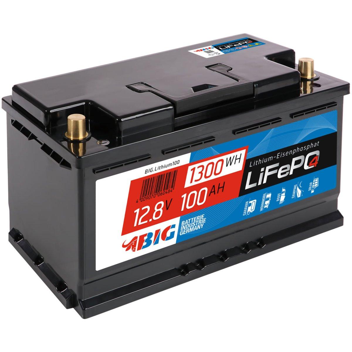 BIG Professional Lithium LiFePO4 12V 100Ah Versorgerbatterie