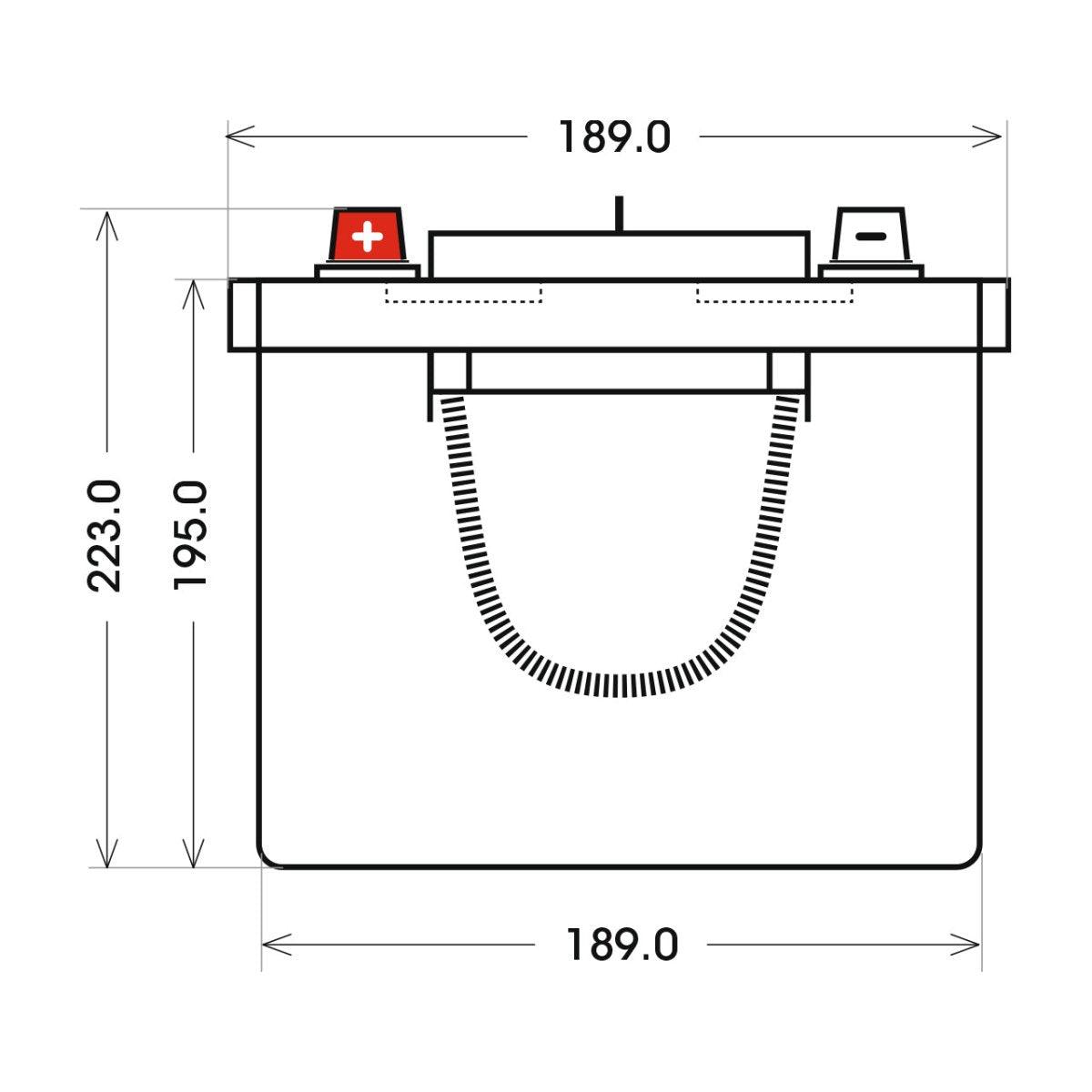 BIG Professional Solar DC 12V 180Ah C100 Versorgerbatterie