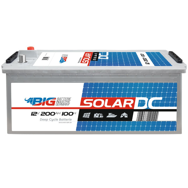 BIG Professional Solar DC 12V 200Ah C100 Versorgerbatterie