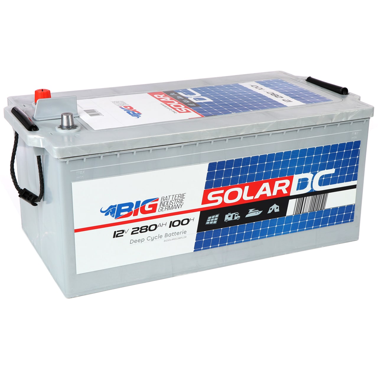 Solarbatterie 280Ah 12V EXAKT DCS Batterie für Wohnmobil ersetzt 260Ah, Solarbatterie  280Ah 12V EXAKT DCS Wohnmobilbatterie Batterie ersetzt 260Ah
