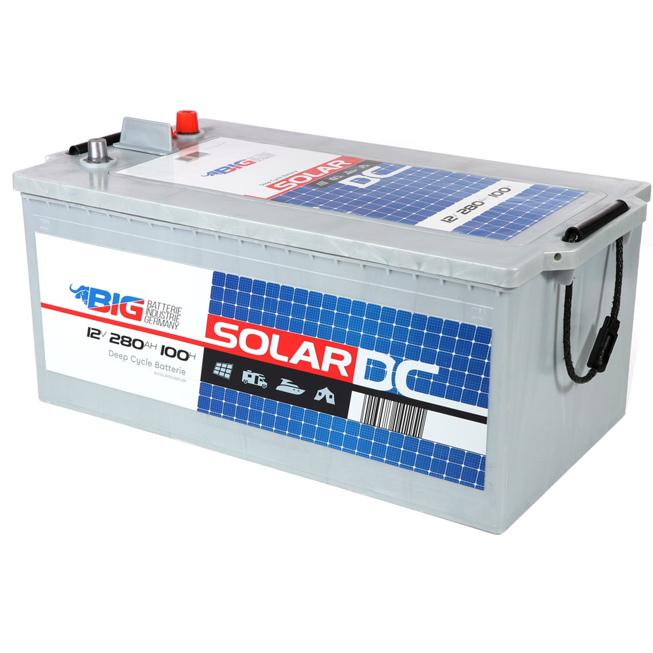Solarbatterie 280Ah 12V EXAKT DCS Batterie für Wohnmobil ersetzt 260Ah, Solarbatterie  280Ah 12V EXAKT DCS Wohnmobilbatterie Batterie ersetzt 260Ah