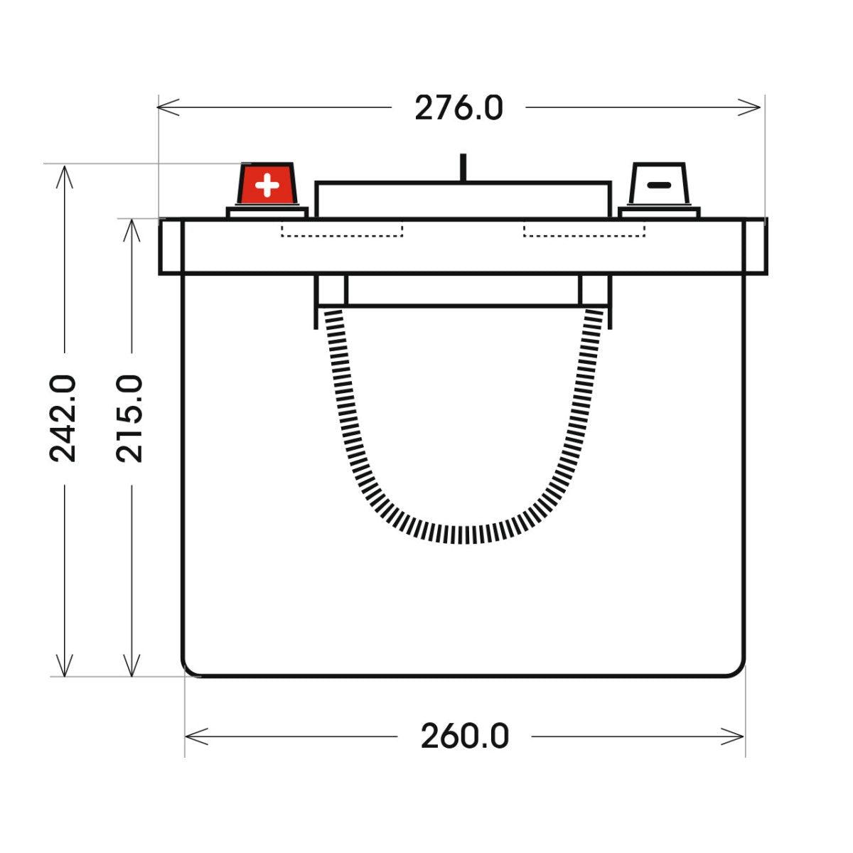 BIG Professional Solar DC 12V 280Ah C100 Versorgerbatterie