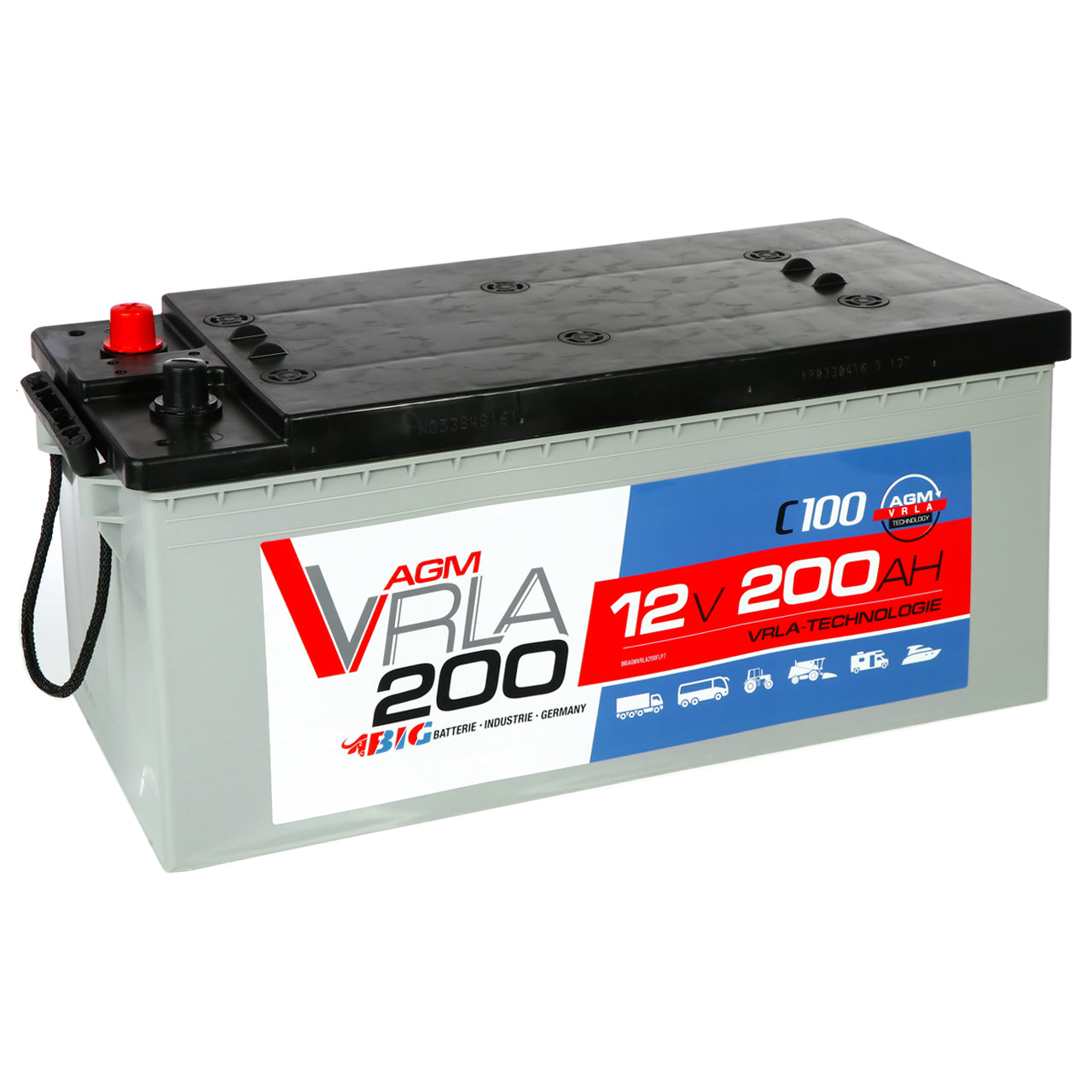 Batterie solaire AGM 200Ah / 12 v PlusEnergy TP12-200