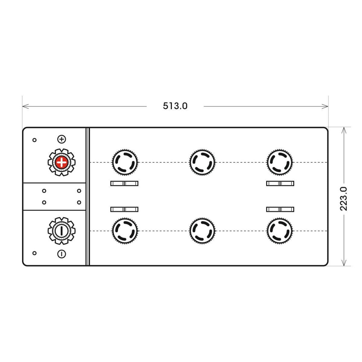 BIG Professional AGM 12V 200Ah C100 Versorgerbatterie