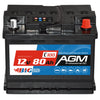 BIG Professional AGM 12V 80Ah C100 Versorgerbatterie