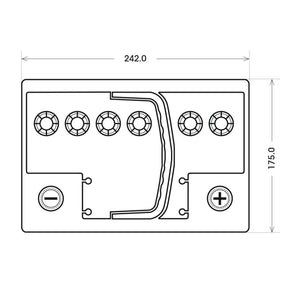 BIG Professional AGM 12V 80Ah C100 Versorgerbatterie