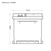 BIG Professional Solar DC EFB 12V 110Ah C100 Versorgerbatterie