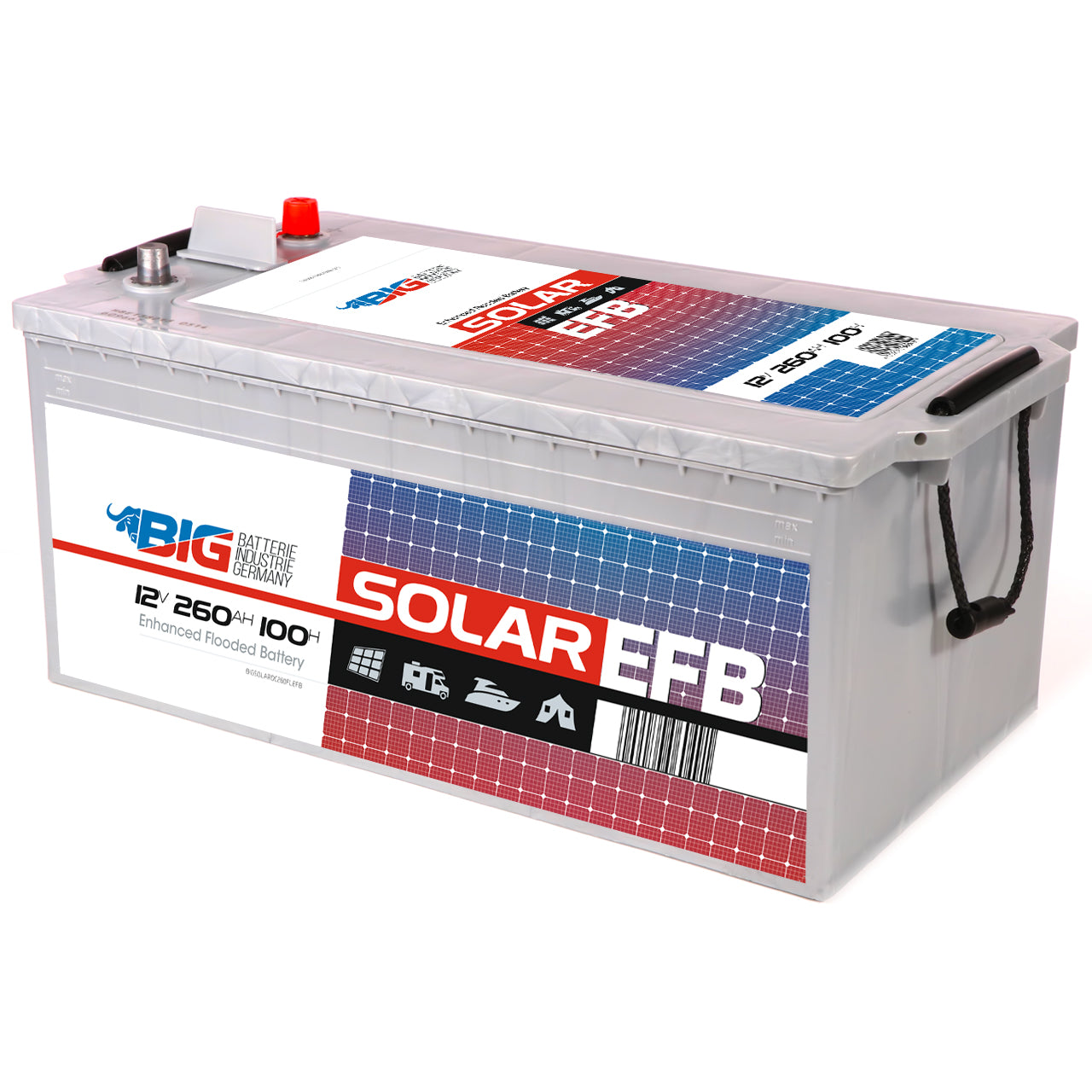 Orbis BSo260 Deep Cycle Solar-Power DC 12V 260Ah Solarbatterie