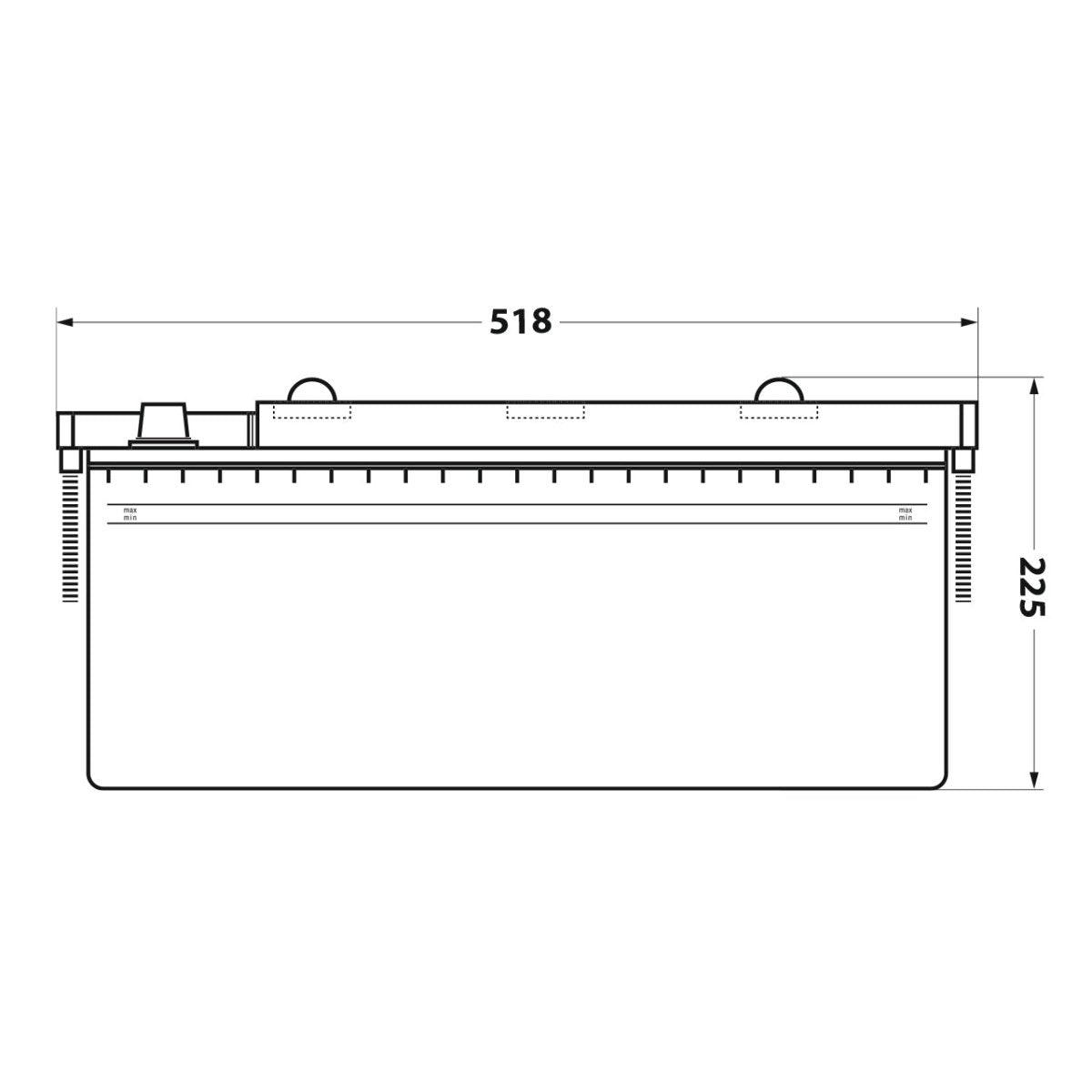 Odyssey 625-DIN C-1500 AGM 12 V 220Ah 1500A/EN Versorgerbatterie