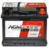 Versorgerbatterie Panther AGM 12V 60Ah Front