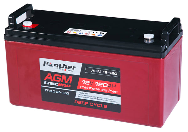 Panther tracline AGM 12V 120Ah Traktionsbatterie