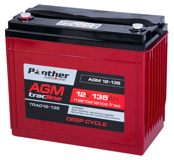 Panther tracline AGM 12V 135Ah Traktionsbatterie