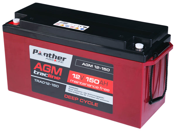 Panther tracline AGM 12V 150Ah Traktionsbatterie