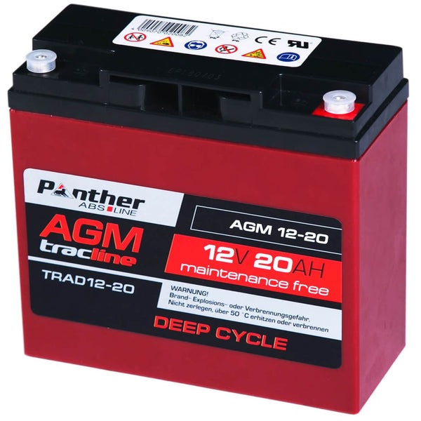 Panther tracline AGM 12V 20Ah Traktionsbatterie