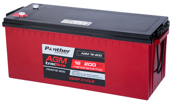 Panther tracline AGM 12V 200Ah Traktionsbatterie