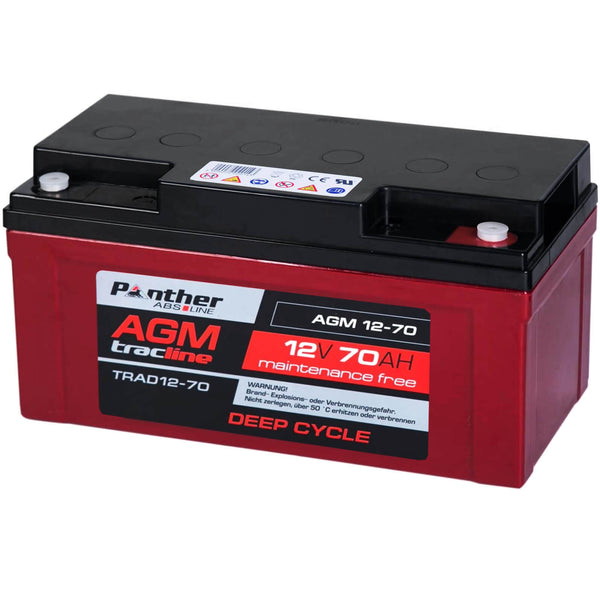 Panther tracline AGM 12V 70Ah Traktionsbatterie