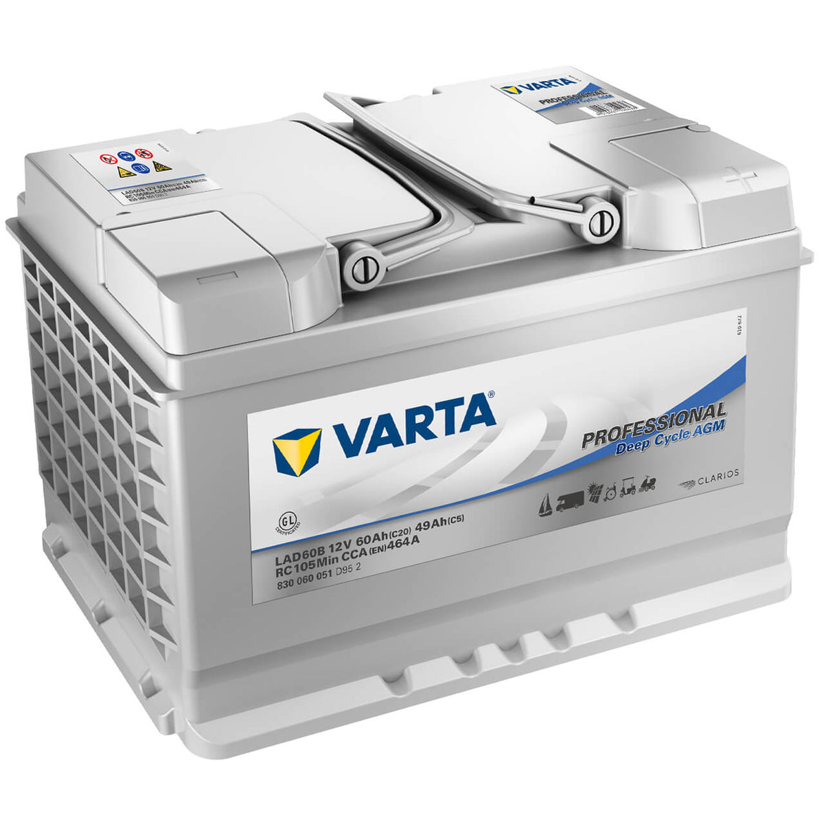 Varta LFS60. Bootsbatterie Varta 60Ah 12V