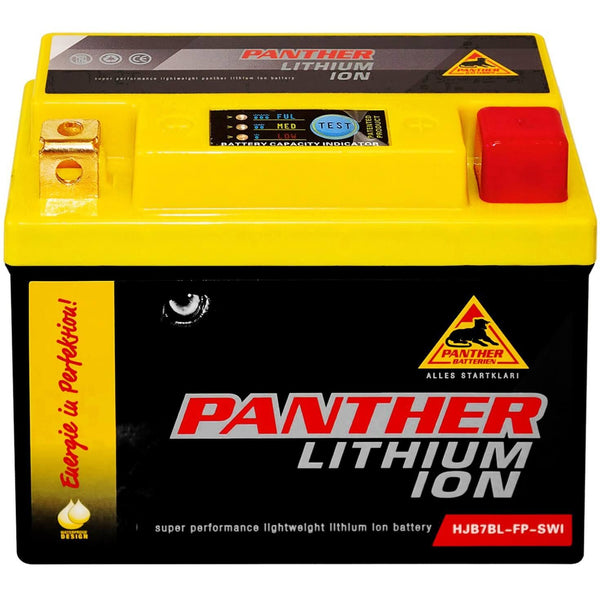 Panther Motorrad HJB7BL Lithium Ion 12V 2Ah 140A/EN Motorradbatterie