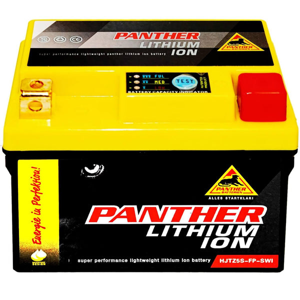 Panther Motorrad HJTZ5S Lithium Ion 12V 2Ah 120A/EN Motorradbatterie